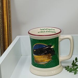 Polar Express Believe 3D Green and Cream Mug